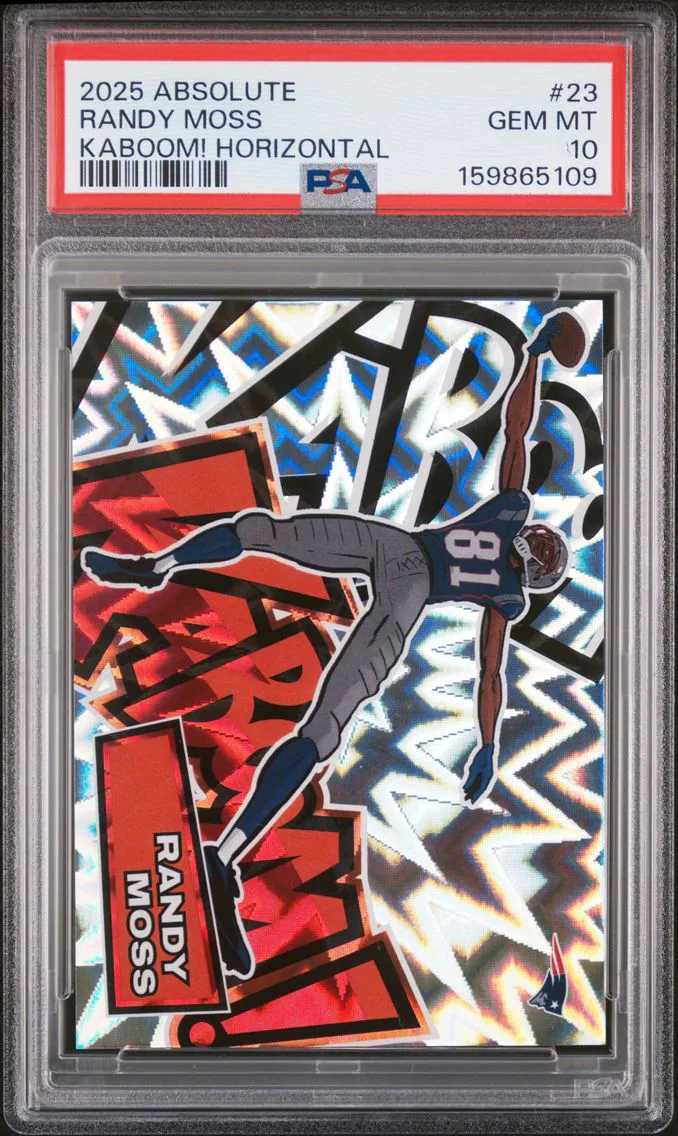 2025 #23 Randy Moss PSA 10 Panini Absolute Kaboom! Horizontal