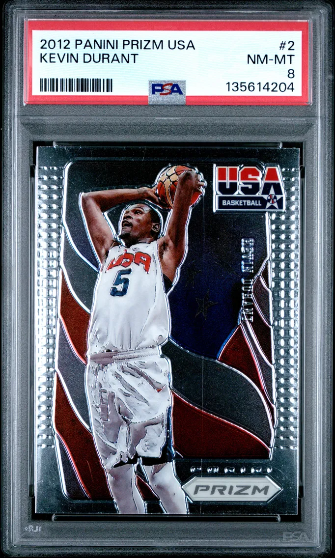 2012 #2 Kevin Durant PSA 8 Panini Prizm USA