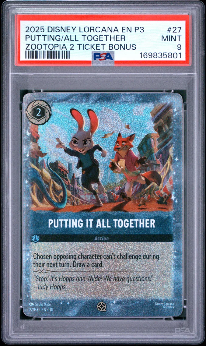 2025 #27 Putting It All Together PSA 9 Disney Lorcana EN P3-Promo