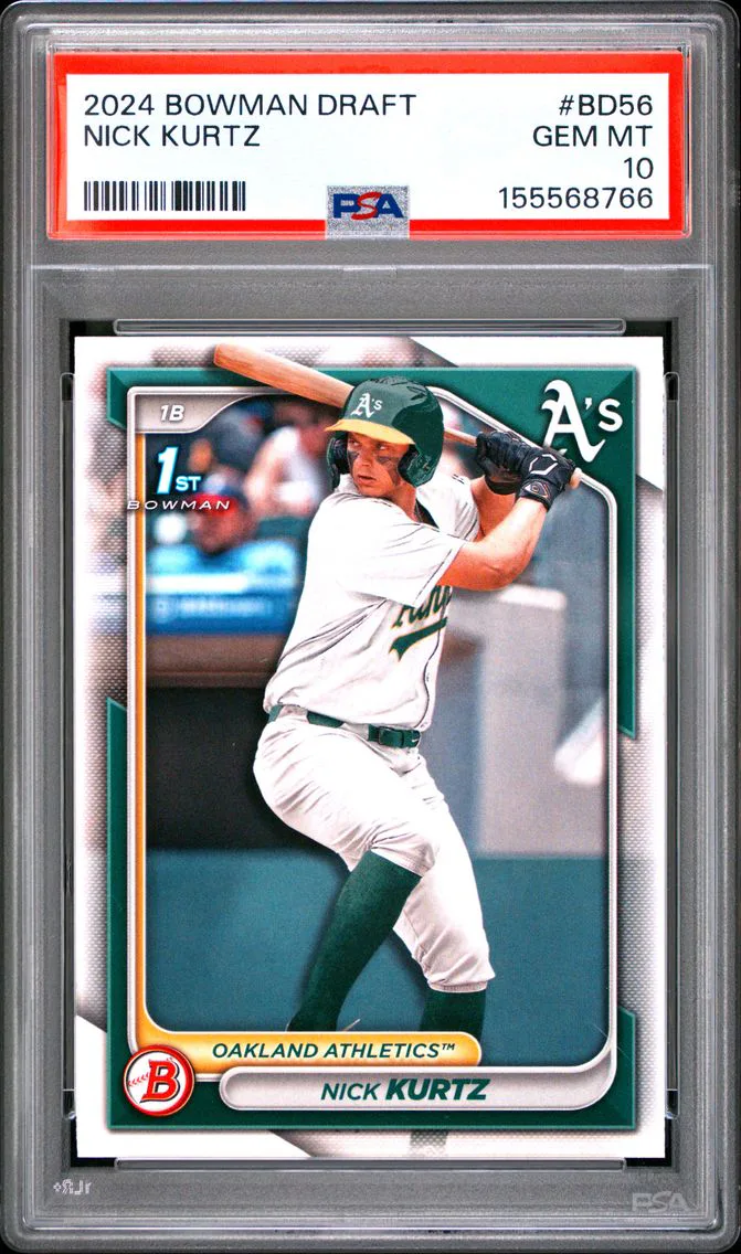2024 #BD56 Nick Kurtz PSA 10 Bowman Draft