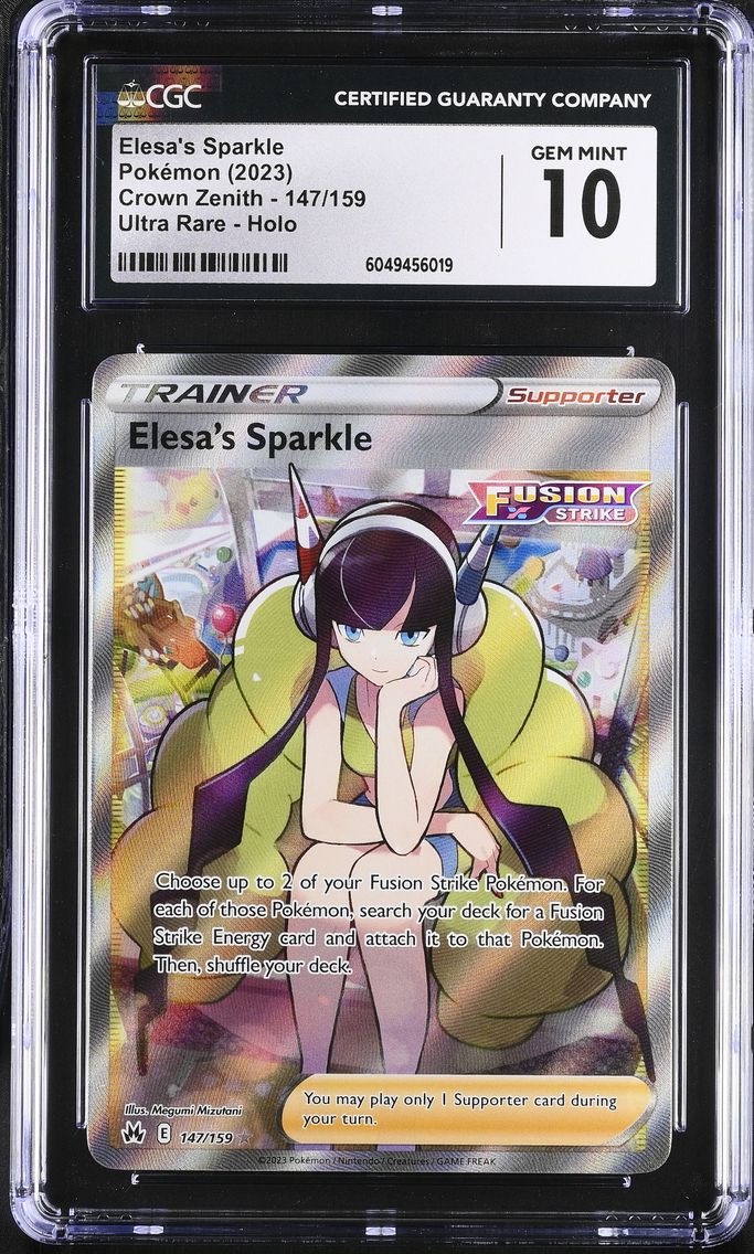 2023 #147 Elesa's Sparkle CGC 10 Crown Zenith - English