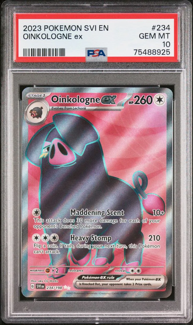 2023 #234 Oinkologne EX PSA 10 Svi EN-Scarlet & Violet