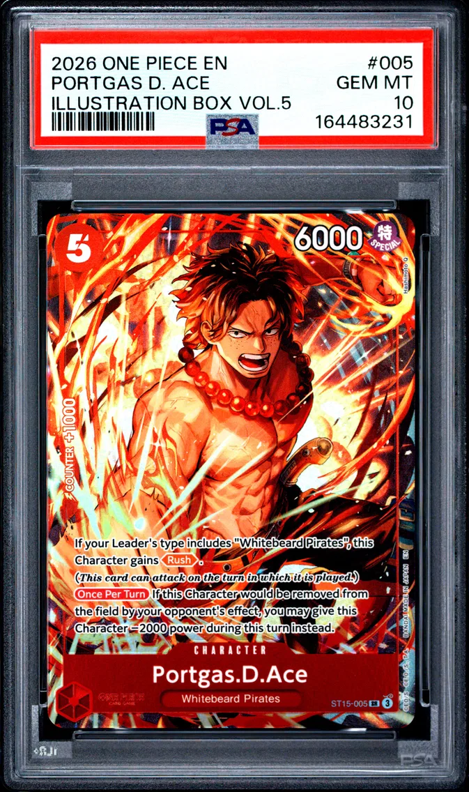 2026 #005 Portgas D. Ace PSA 10 One Piece Promos