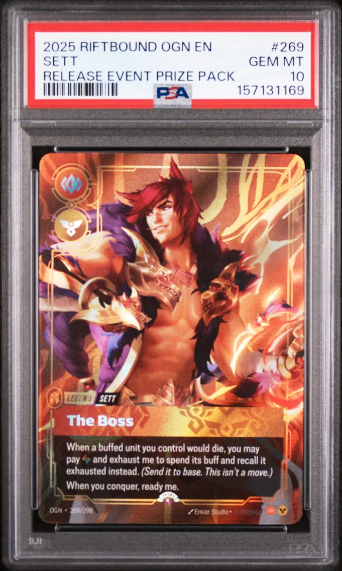 2025 #269 Sett - the Boss PSA 10 Riftbound: League of Legends Ogn-Origins