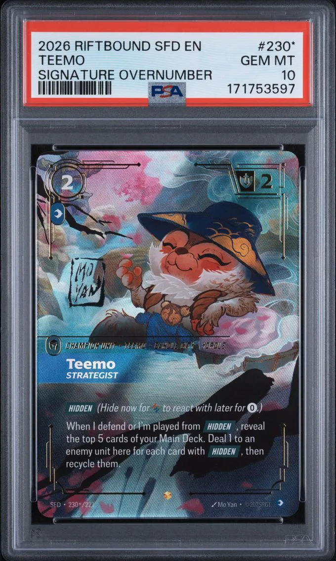 2026 #230* Teemo - Strategist PSA 10 Riftbound: League of Legends Sfd-Spiritforged