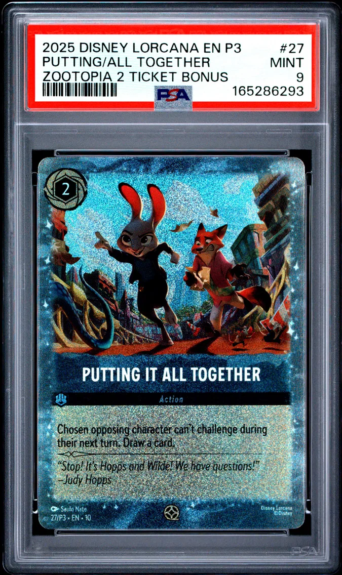 2025 #27 Putting It All Together PSA 9 Disney Lorcana EN P3-Promo
