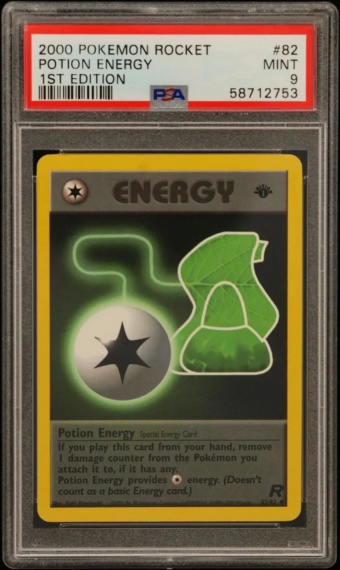 2000 #82 Potion Energy 1st Edition PSA 9 Rocket