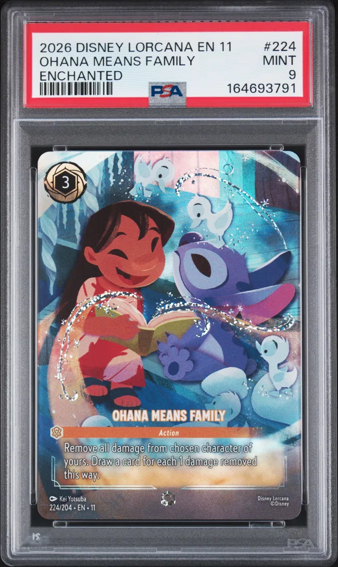 2026 #224 Ohana Means Family PSA 9 Disney Lorcana EN 11-Winterspell