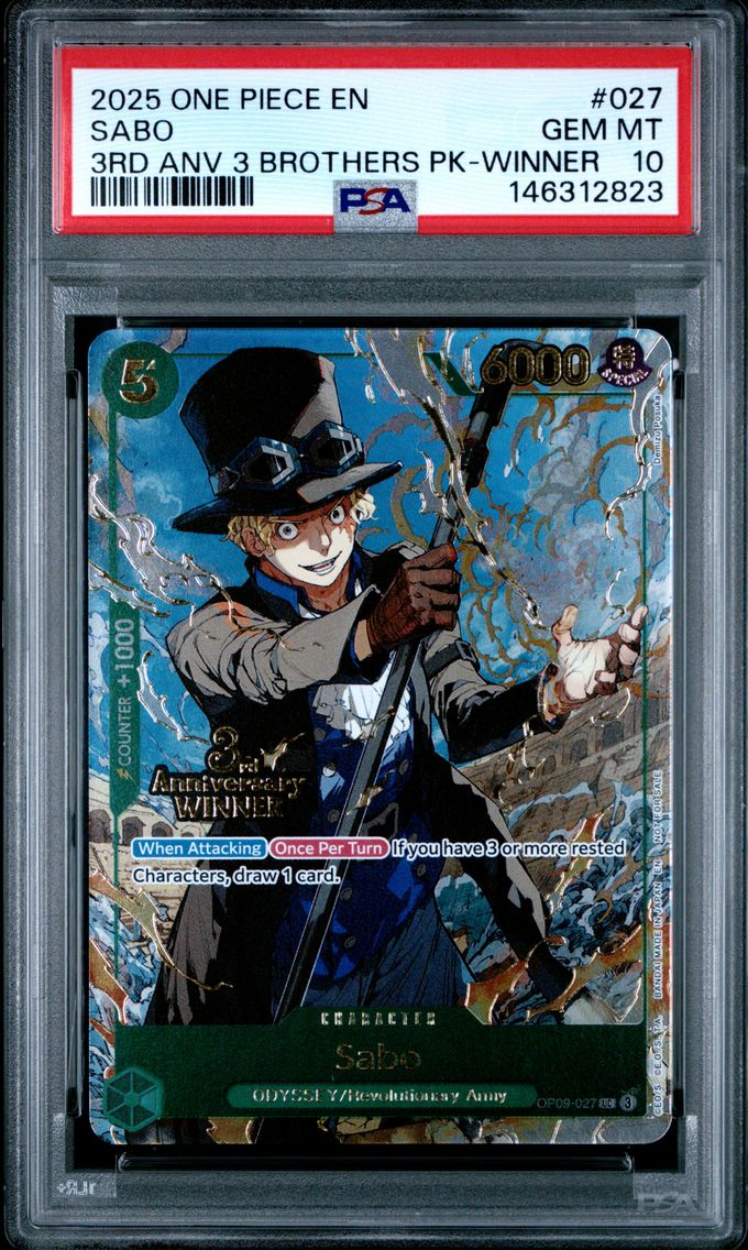 2025 #027 Sabo PSA 10 One Piece