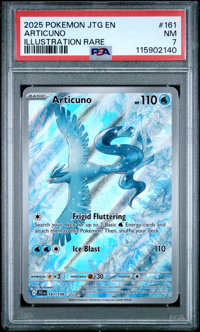 2025 #161 Articuno PSA 7 Jtg EN-Journey Together