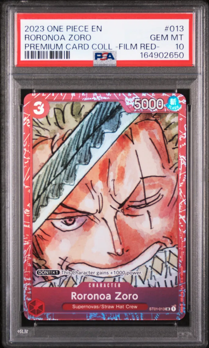 2023 #013 Roronoa Zoro PSA 10 One Piece Premium Card Collection -One Piece Film Red-