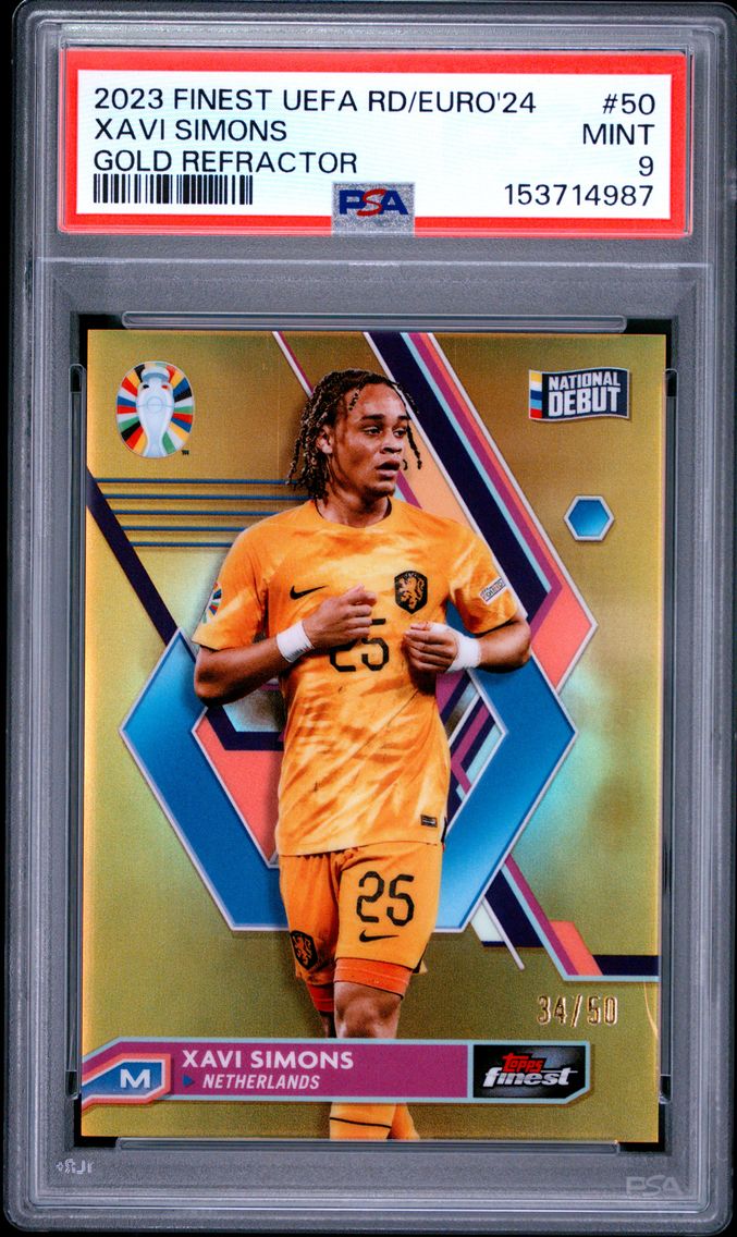 2023 #50 Xavi Simons PSA 9 Topps
