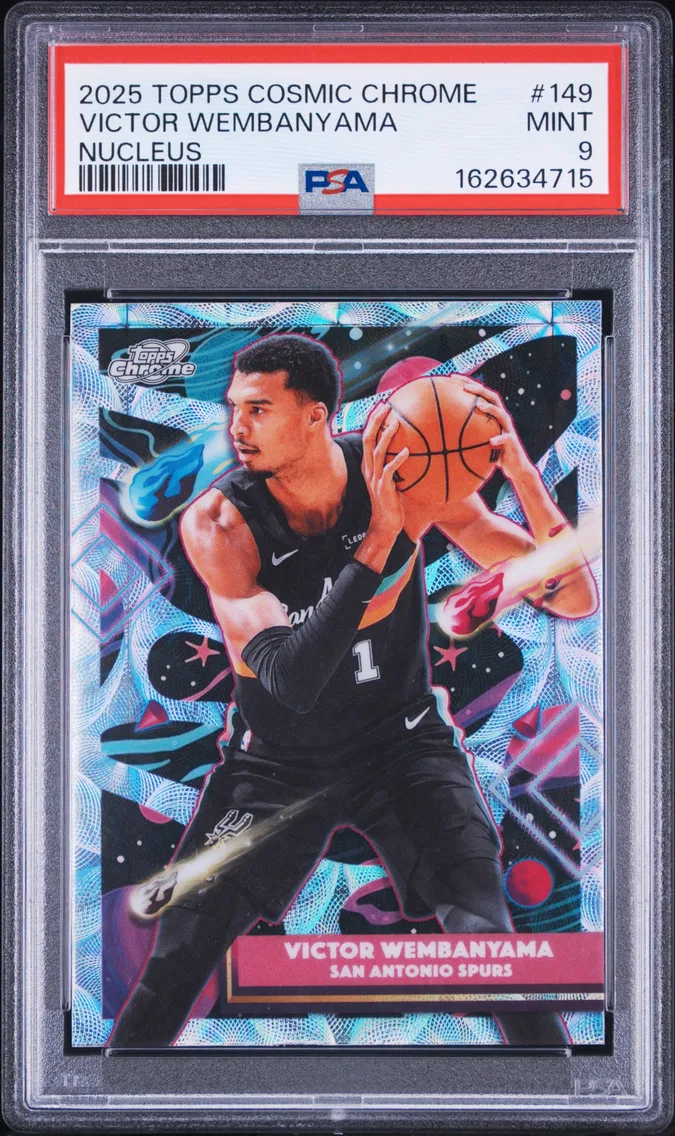2025 #149 Victor Wembanyama PSA 9 Topps Cosmic Chrome