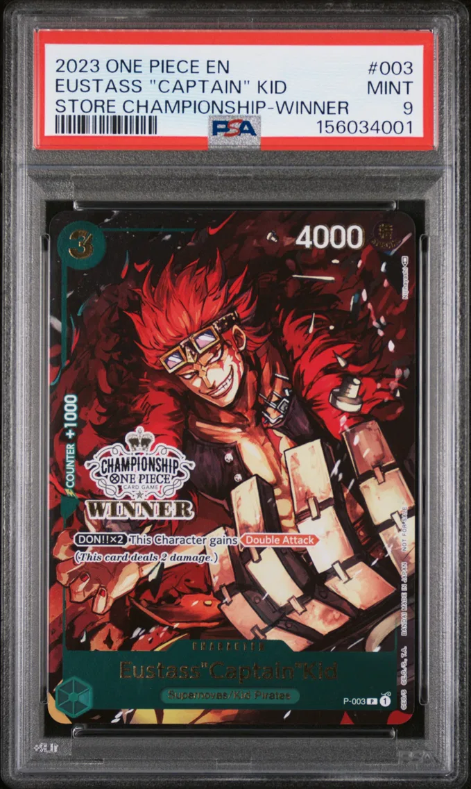 2023 #003 Eustass "Captain" Kid PSA 9 One Piece Promos
