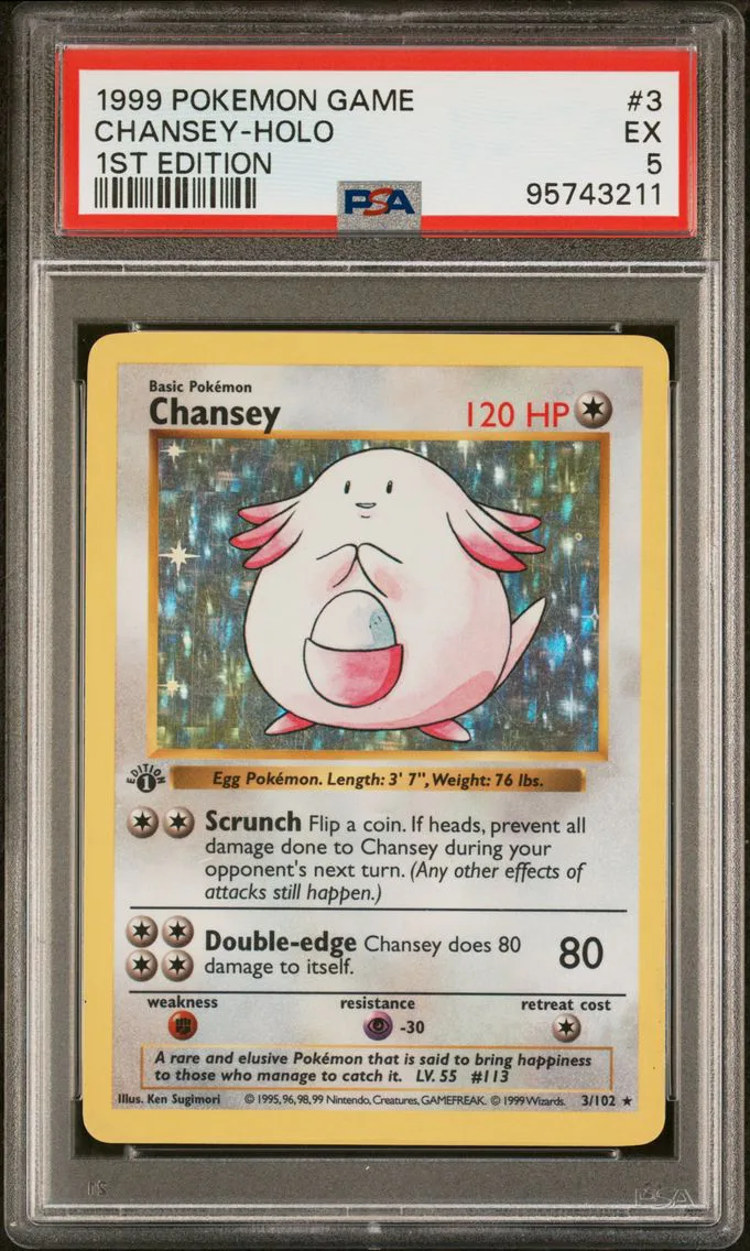 1999 #3 Chansey-Holo 1st Edition