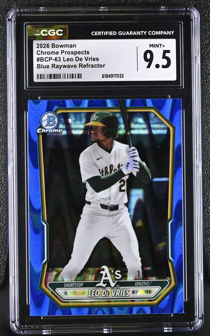 2026 #BCP-63 Leo De Vries CGC 9.5 Bowman Bowman