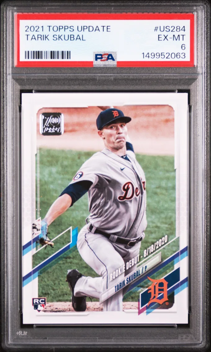 2021 #US284 Tarik Skubal PSA 6 Topps Update