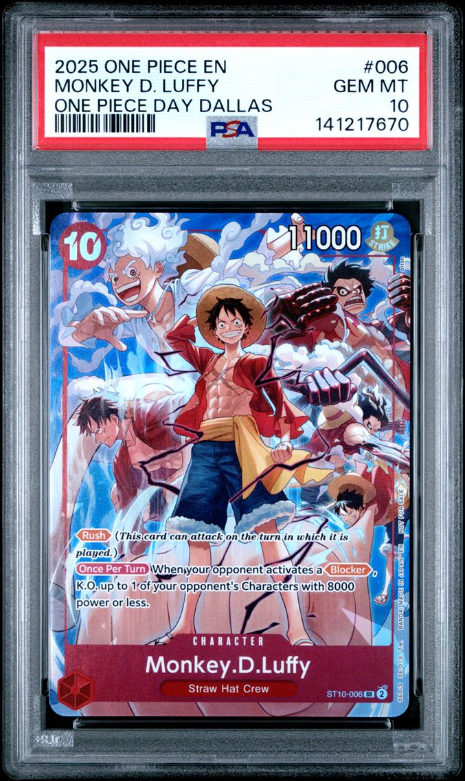 2025 #006 Monkey D. Luffy PSA 10