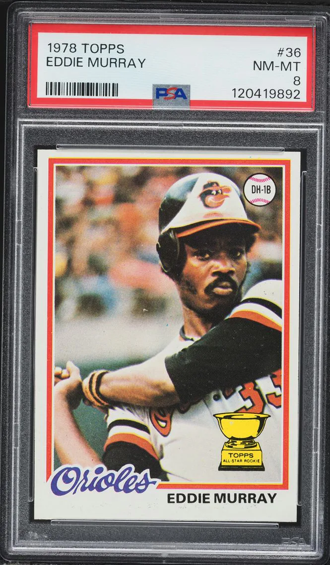 1978 #36 Eddie Murray PSA 8 Topps Baseball