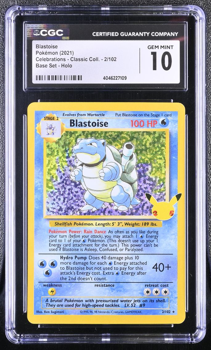 2021 #2 Blastoise CGC 10 Celebrations - Classic Collection - English