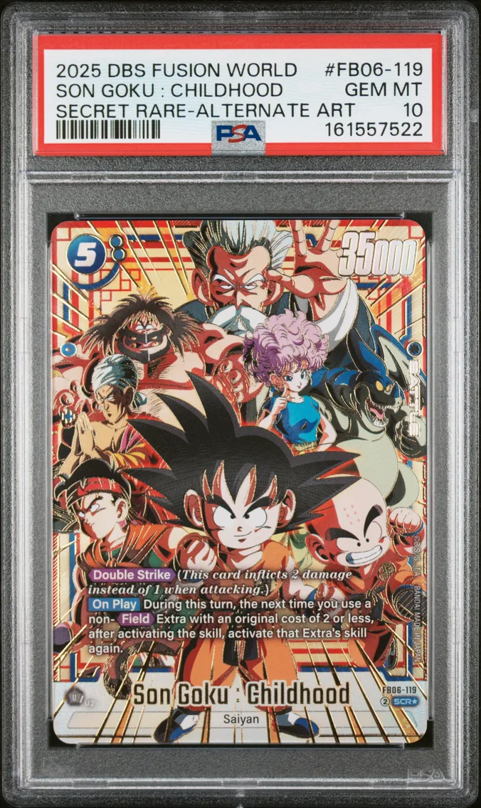 2025 #FB06-119 Son Goku : Childhood PSA 10 Dragon Ball Super Card Game Fusion World Rivals Clash