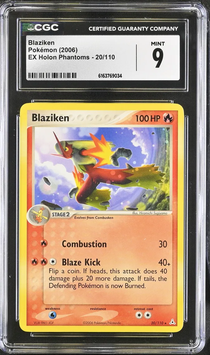 2006 #20 Blaziken CGC 9 EX Holon Phantoms - English