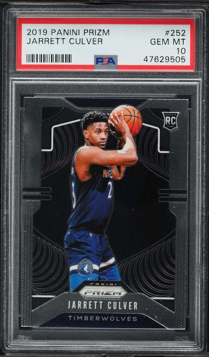2019 #252 Jarrett Culver PSA 10 Panini Prizm Basketball