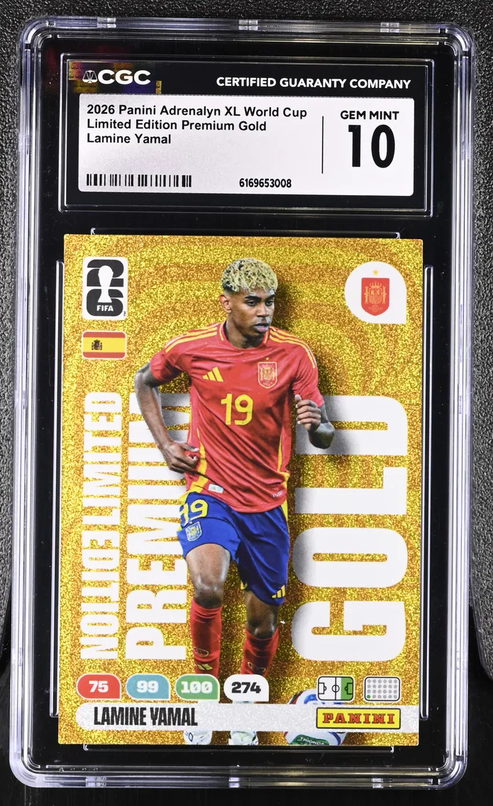 2026 #NA Lamine Yamal CGC 10 Panini Adrenalyn XL FIFA World Cup