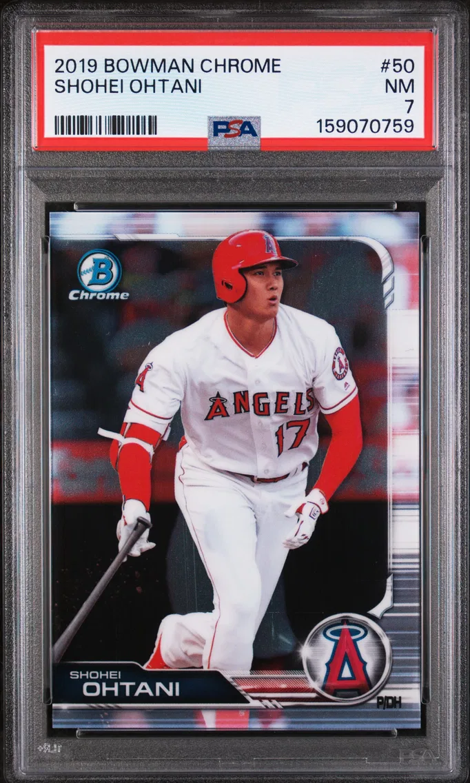 2019 #50 Shohei Ohtani PSA 7 Bowman Chrome