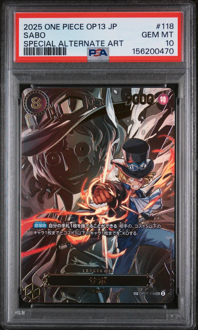 2025 #118 Sabo PSA 10 One Piece Japanese OP13-Carrying on His Will