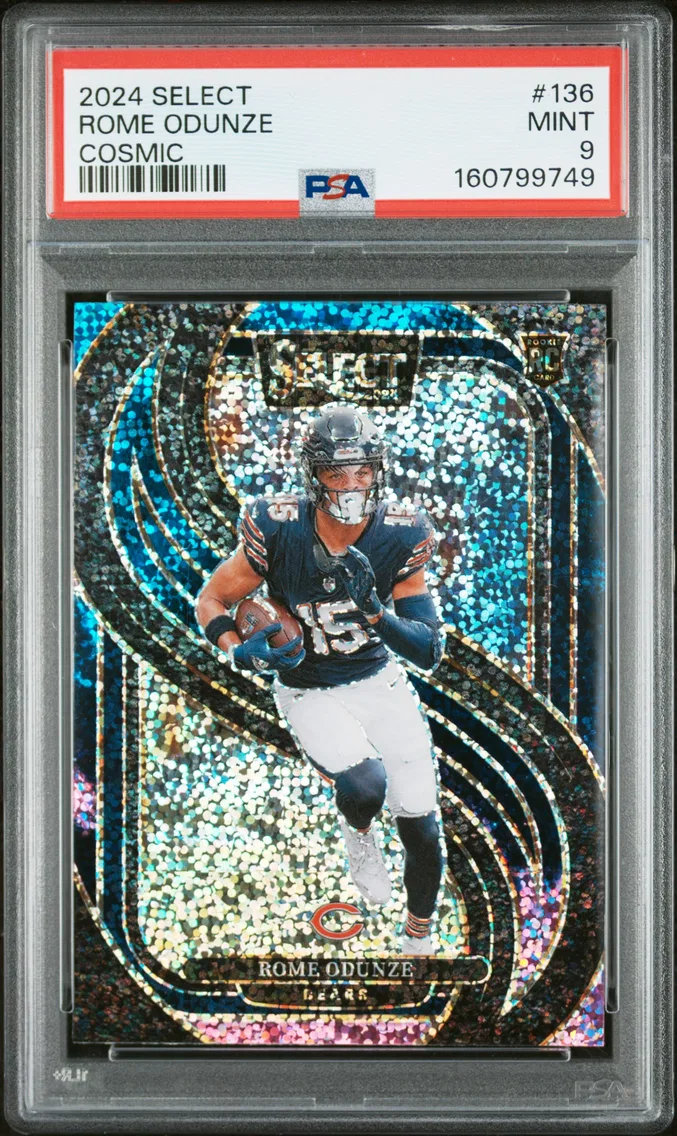 2024 #136 Rome Odunze PSA 9 Panini Select