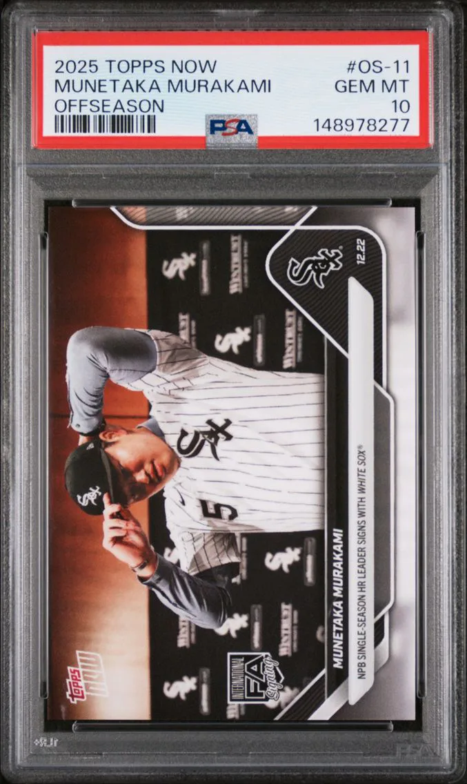 2025 #OS-11 Munetaka Murakami PSA 10 Topps Now Offseason