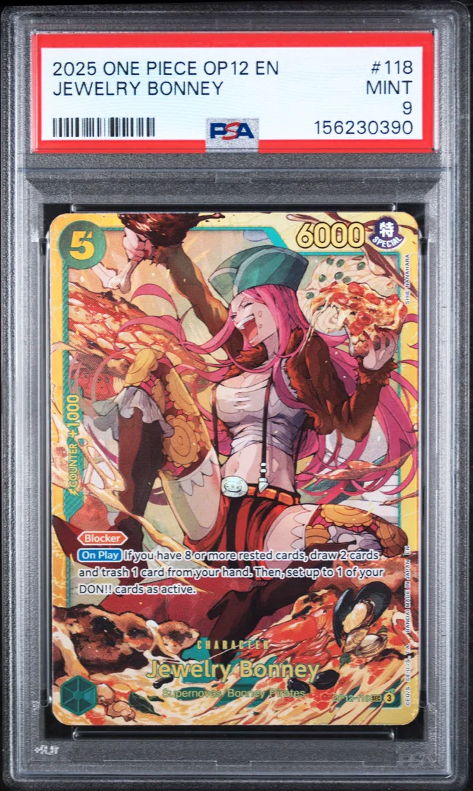 2025 #118 Jewelry Bonney PSA 9 One Piece OP12-Legacy of the Master