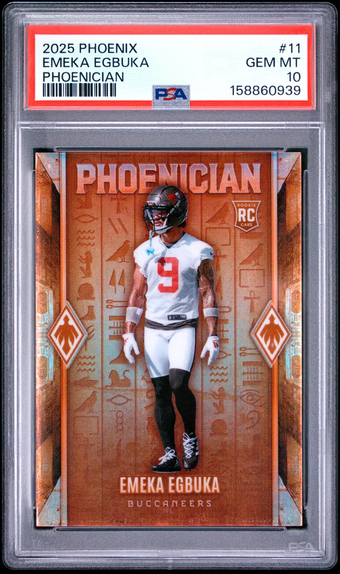 2025 #11 Emeka Egbuka PSA 10 Panini Phoenix Phoenician