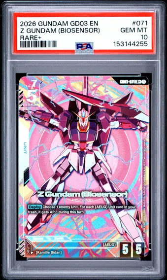 2026 #071 Z Gundam (Biosensor) PSA 10 Gundam GD03-Steel Requiem