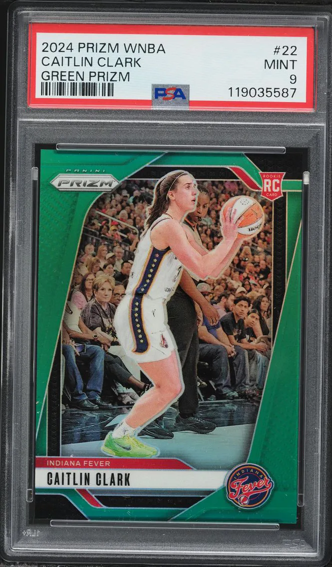 2024 #22 Caitlin Clark PSA 9 Panini Prizm WNBA Basketball