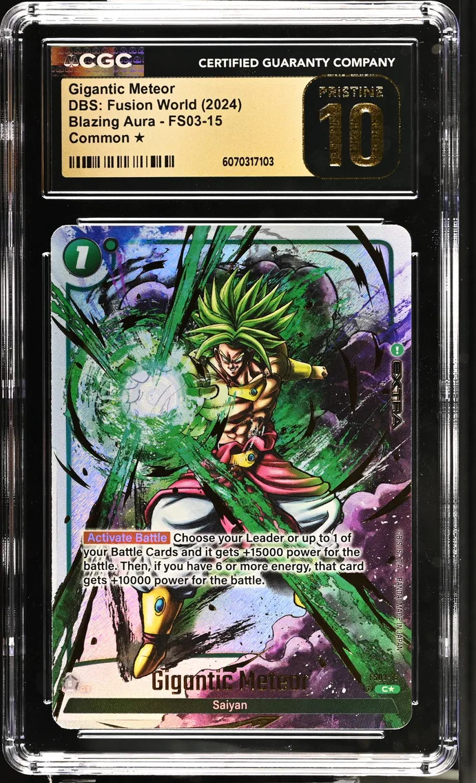 2024 #FS03-15 Gigantic Meteor CGC 10 Pristine (FB02) Blazing Aura - English