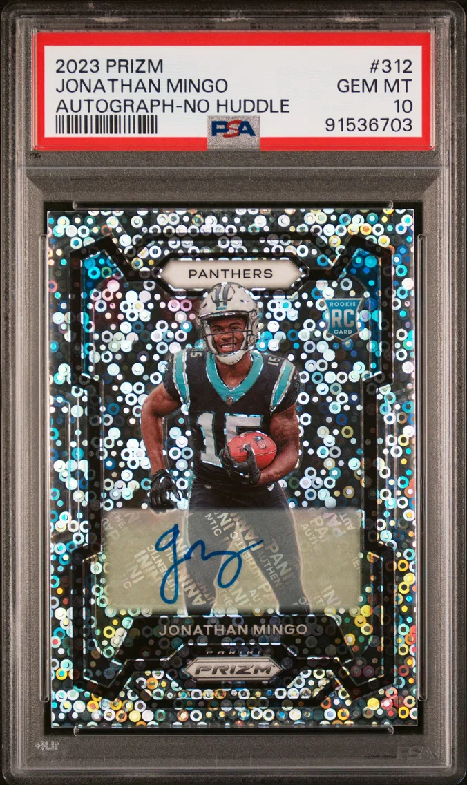 2023 #312 Jonathan Mingo PSA 10 Panini Prizm