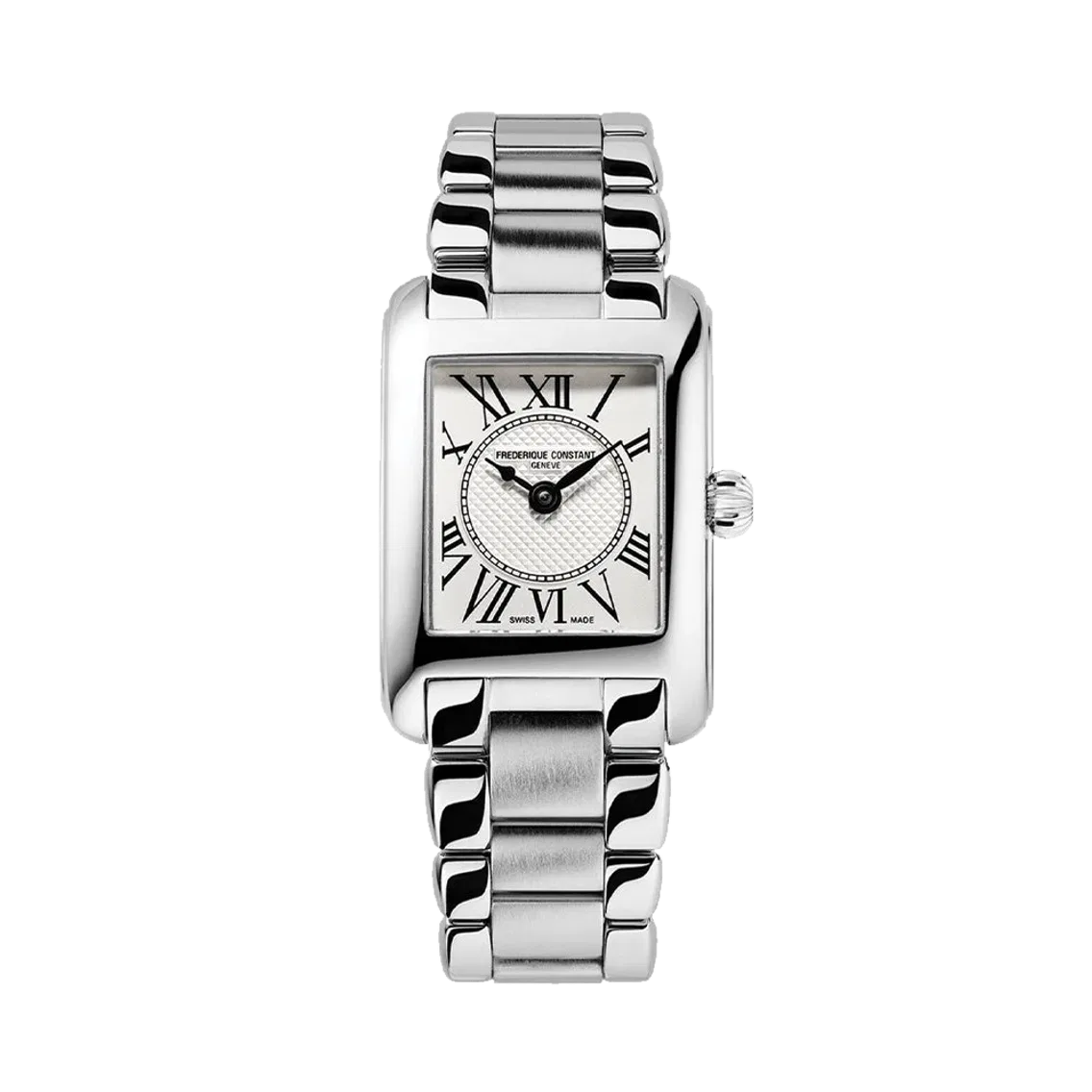 Frederique Constant Classics Carree Ladies 23mm - Silver on Bracelet
