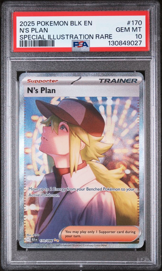 2025 #170 N's Plan PSA 10 Blk EN-Black Bolt Pokemon