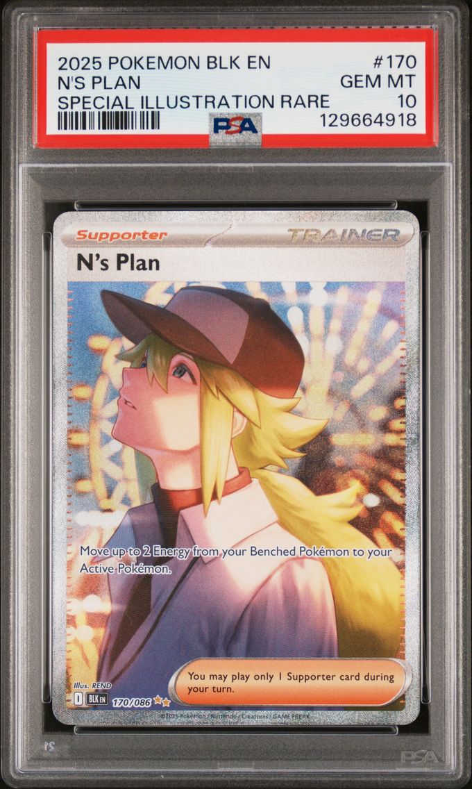 2025 #170 N's Plan PSA 10 Blk EN-Black Bolt Pokemon