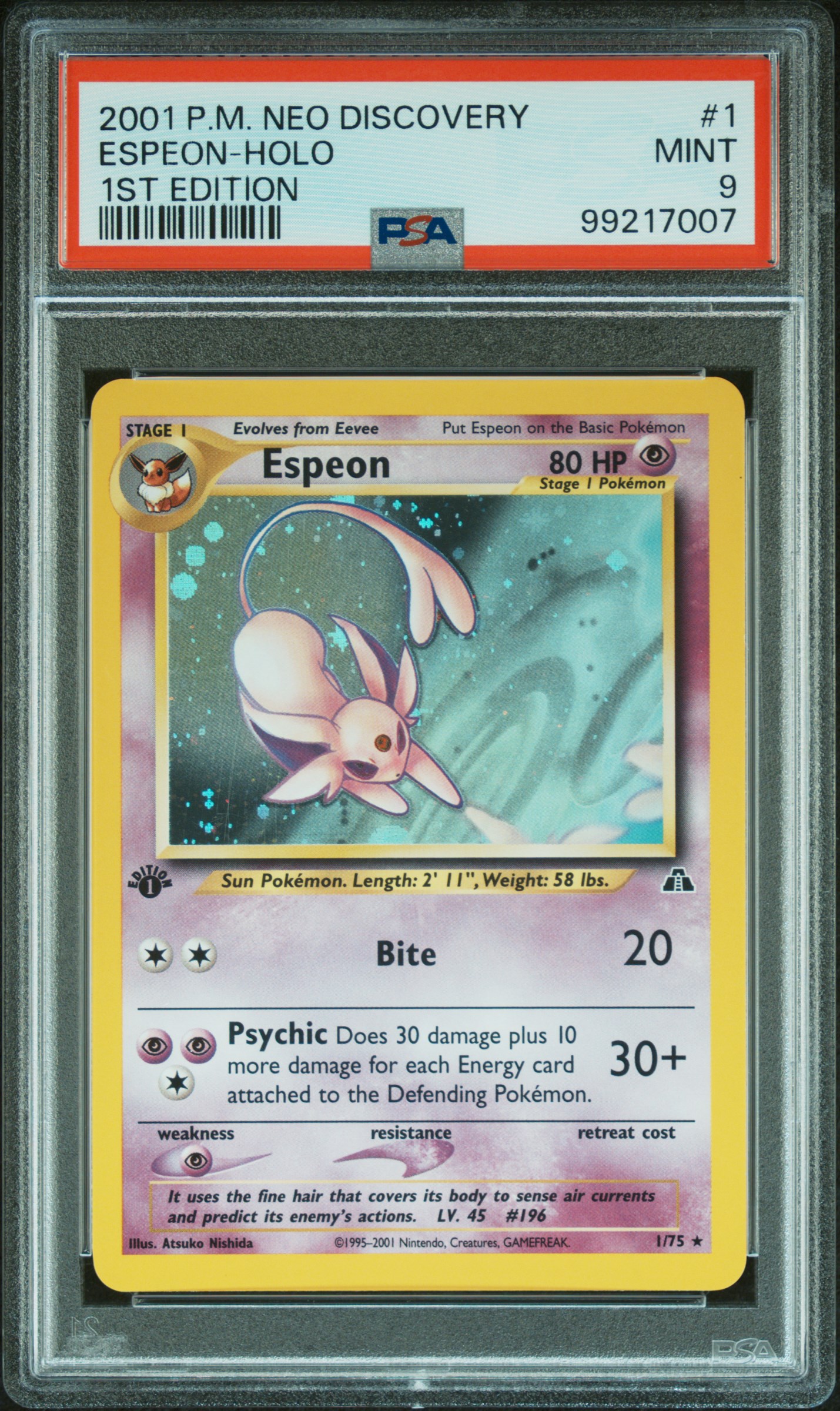 Espeon-Holo 1st Edition