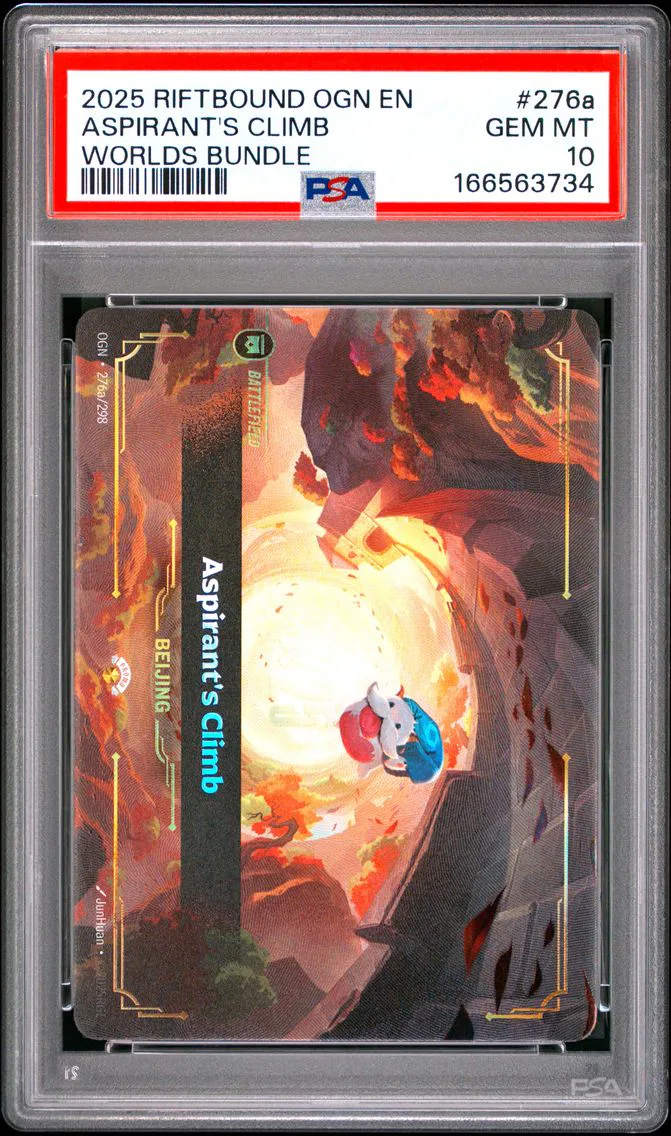 2025 #276a ASPIRANT'S CLIMB PSA 10 Riftbound: League of Legends Ogn-Origins