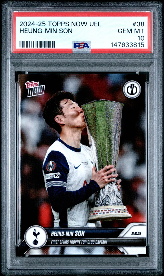 2024 #38 Heung-Min Son PSA 10 Topps Now UEFA Europa League