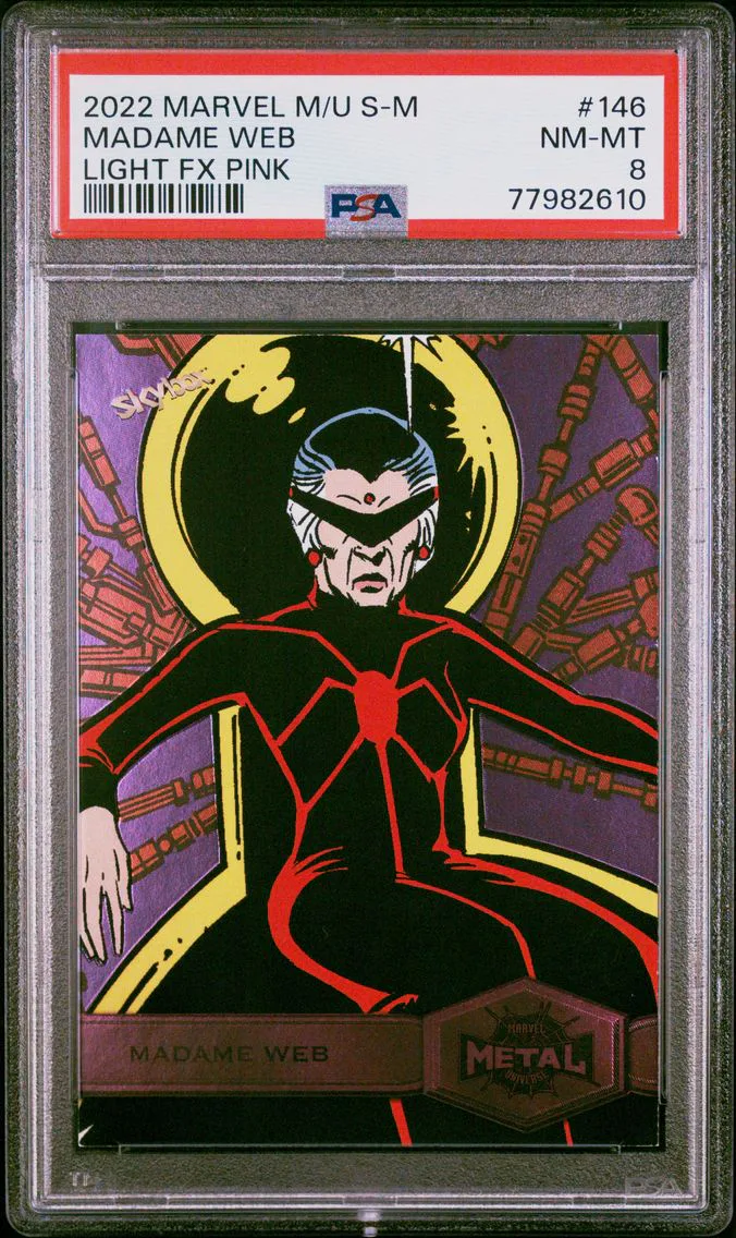 2022 #146 Madame Web PSA 8 Skybox Marvel Metal Universe Spider-Man