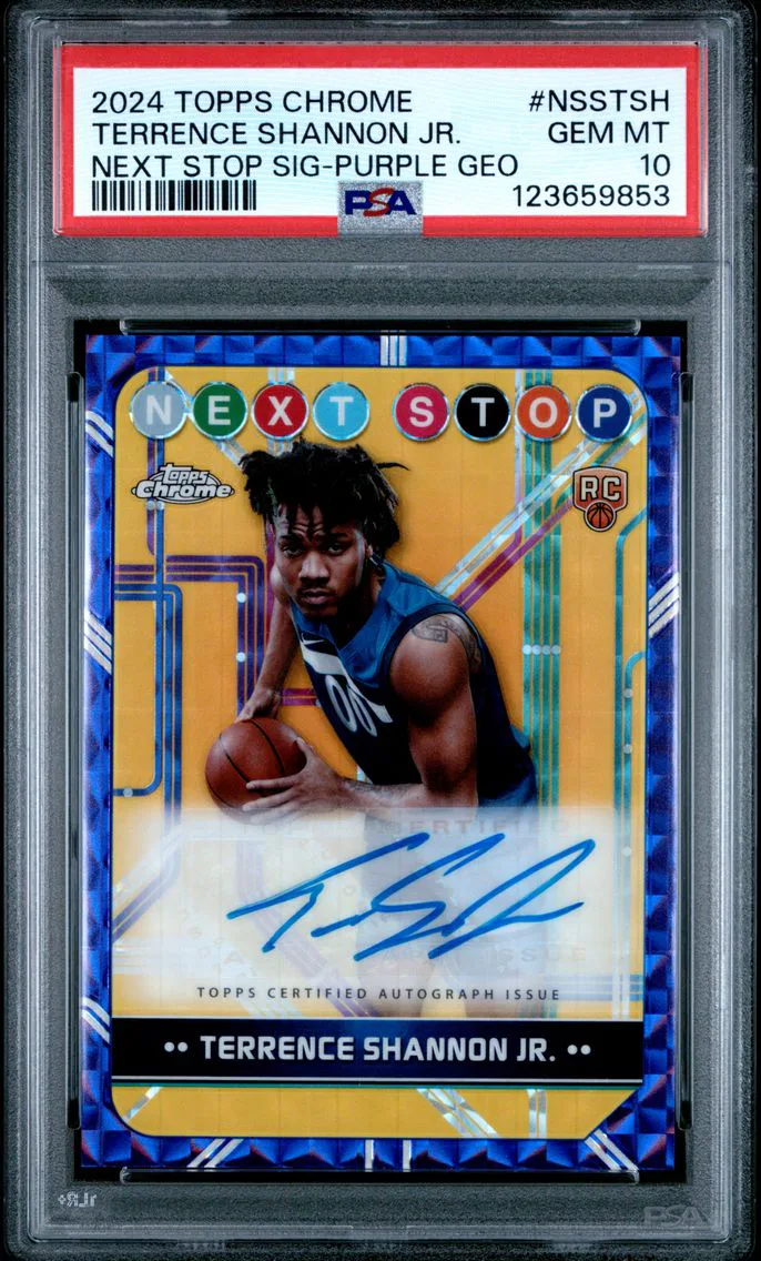 2024 #NSSTSH Terrence Shannon Jr. PSA 10 Topps Chrome Next Stop Signatures