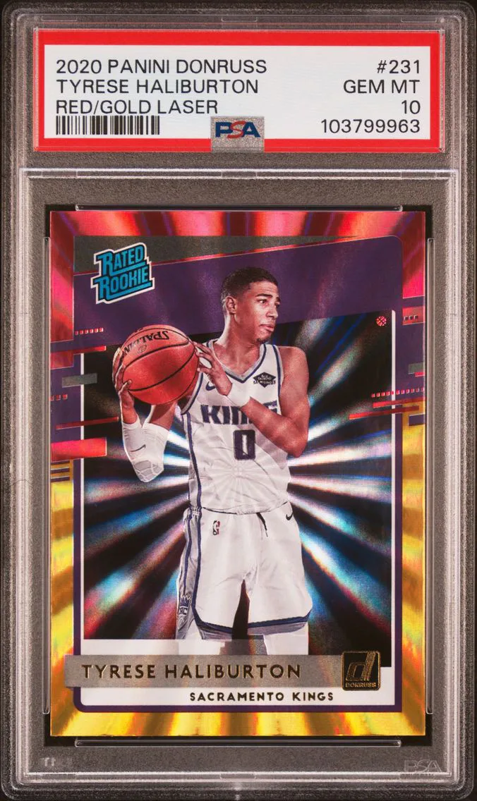 2020 #231 Tyrese Haliburton PSA 10 Panini Donruss