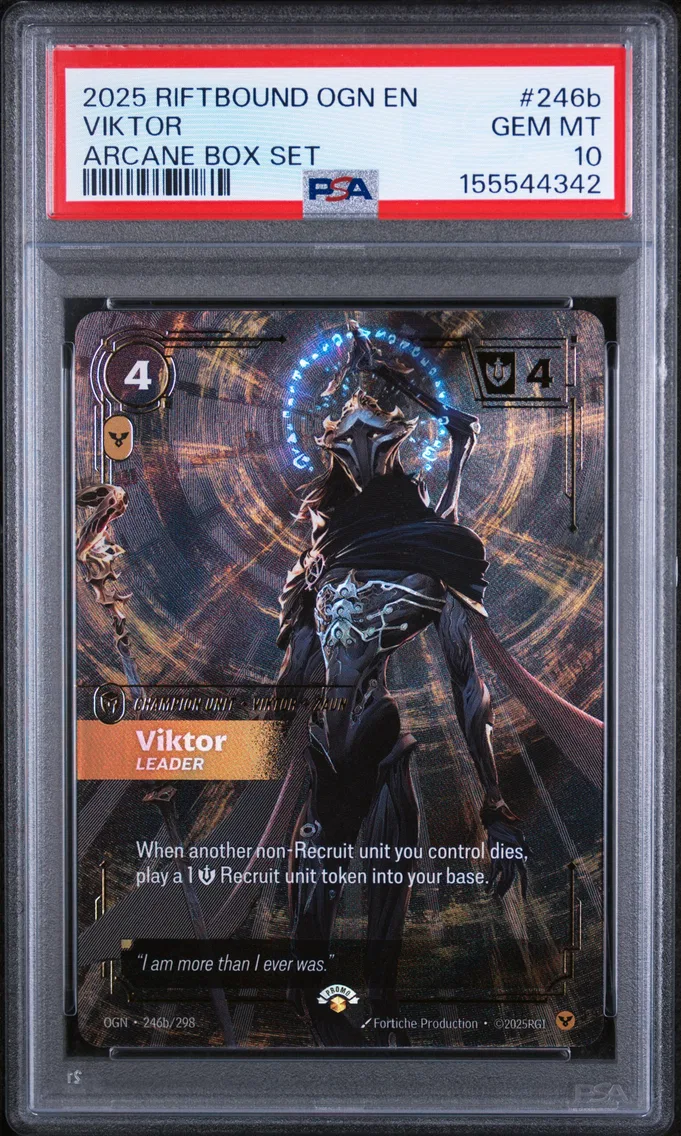2025 #246b Viktor - Leader PSA 10 Riftbound: League of Legends Ogn-Origins