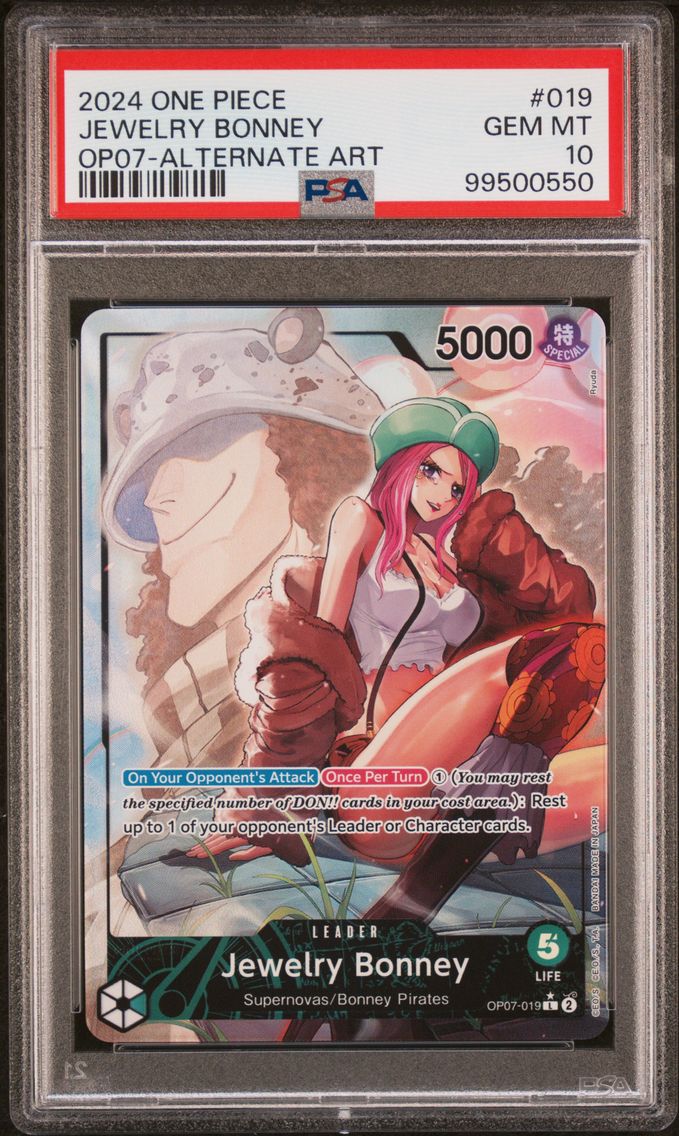 2024 #019 Jewelry Bonney PSA 10 One Piece OP07-500 Years in the Future