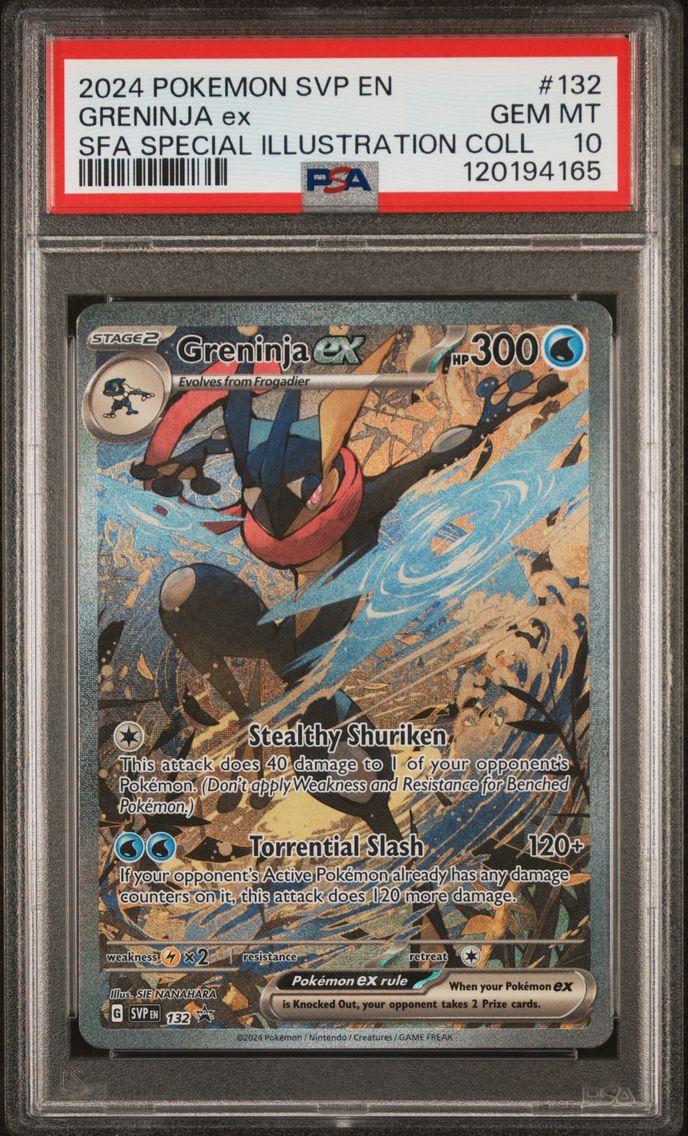 2024 #132 Greninja EX PSA 10 Svp